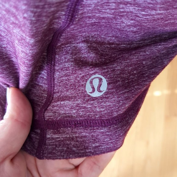 [SOLD] Lululemon Dash Tank Heathered Purple Ruffle Soft Athletic Running Top - Picture 9 of 13